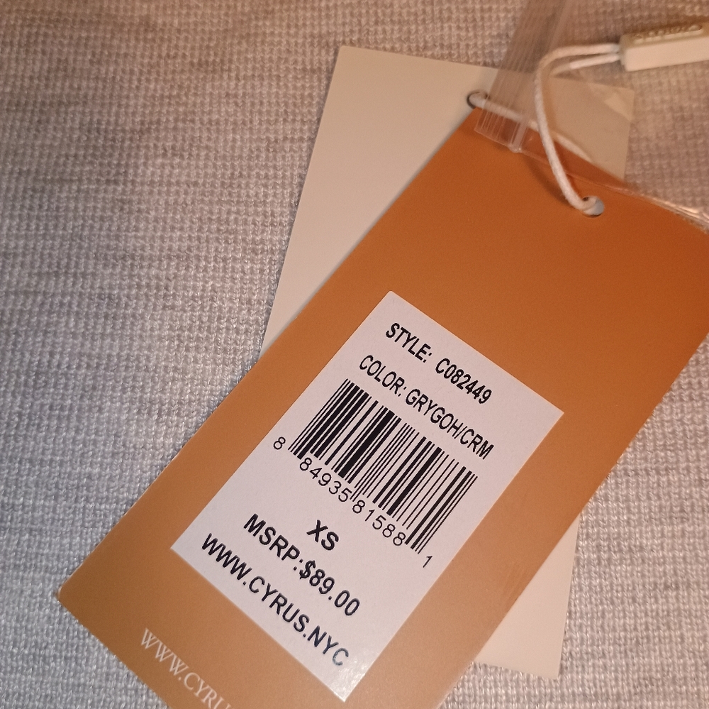 Cyrus New York women's extra small lightweight hoodie. Gray in color. Nwt Xs - Picture 4 of 4